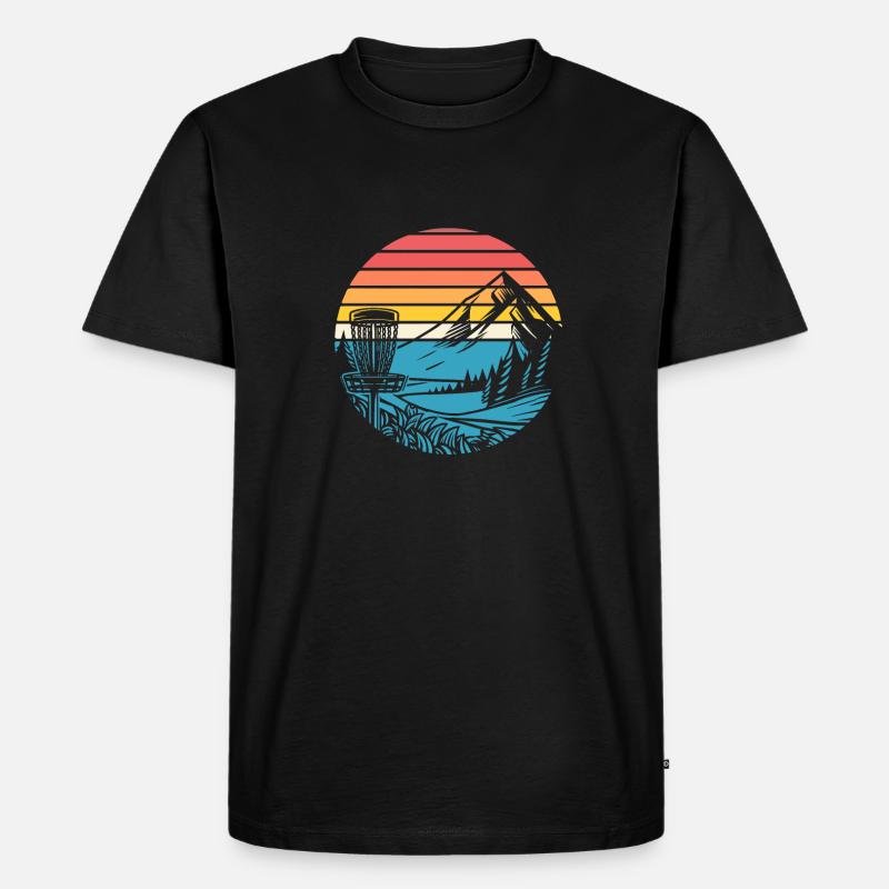 Frisbee Golf Disc Golf - Männer Premium Bio T-Shirt - Schwarz