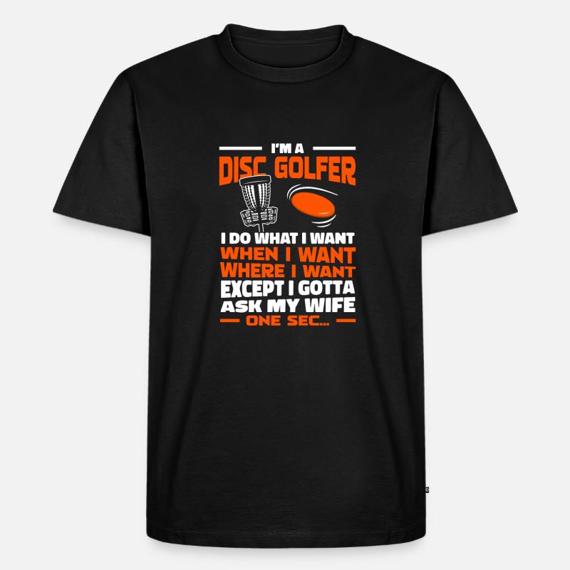 Frisbee Golf Disc Golf - T-shirt Premium bio Homme - noir