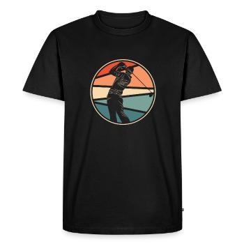 Golf Golfeurs Golfeurs - T-shirt Premium bio Homme - noir - Devant - Nico (187cm)