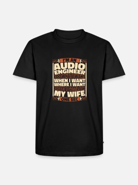Sound Engineer Sound Engineer - Men's Premium Organic T-Shirt - black