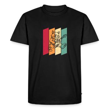 Guitare électrique Guitare électrique - T-shirt Premium bio Homme - noir - Devant - Nico (187cm)