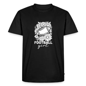 Football Américain Football Fille - T-shirt Premium bio Homme - noir - Devant - Nico (187cm)
