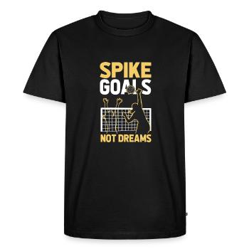 Volley-ball Score d’un joueur de volley-ball - T-shirt Premium bio Homme - noir - Devant - Nico (187cm)