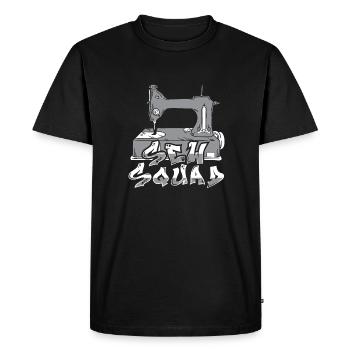 Sewing Sewing Machine - Men's Premium Organic T-Shirt - black - Front - Nico (187cm)