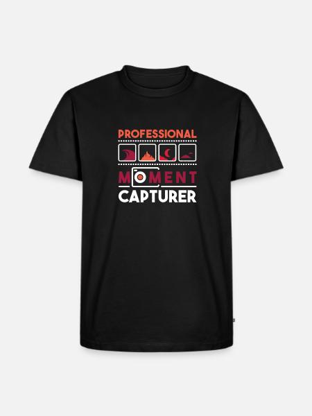 Photographer Photography Camera - Men's Premium Organic T-Shirt - black