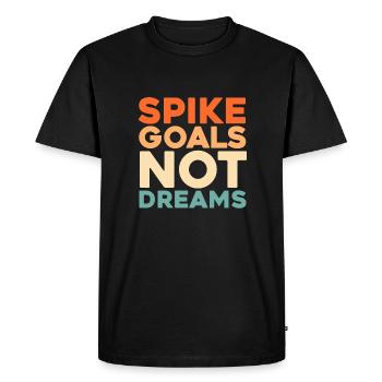 Volley-ball Volley-ball - T-shirt Premium bio Homme - noir - Devant - Nico (187cm)