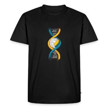 Volley-ball Joueurs de volley-ball C’est dans mon ADN - T-shirt Premium bio Homme - noir - Devant - Nico (187cm)