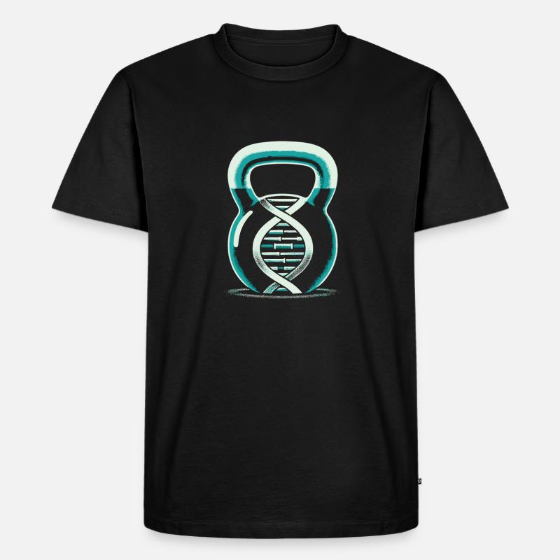 Kettlebell c’est dans mon ADN - T-shirt Premium bio Homme - noir