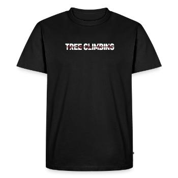Arboriste Arbre grimpeur Arboriste Ekg Heartbeat - T-shirt Premium bio Homme - noir - Devant - Nico (187cm)