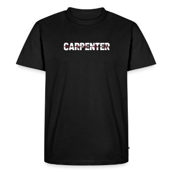Charpentier Charpentier Charpentier Ékg Charpentier Battement de cœur - T-shirt Premium bio Homme - noir - Devant - Nico (187cm)