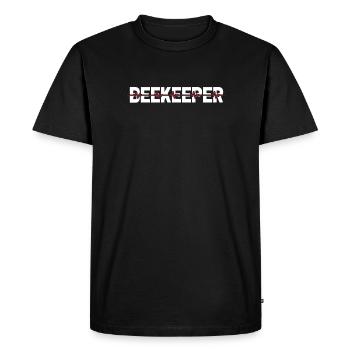 Battement de cœur de l’électrocardiogramme de l’apiculteur - T-shirt Premium bio Homme - noir - Devant - Nico (187cm)