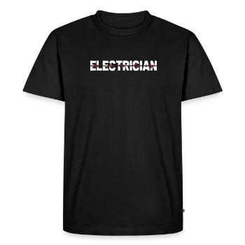 Électricien Électronicienne Électroniceur Électrocardiogramme Heartbeat - T-shirt Premium bio Homme - noir - Devant - Nico (187cm)