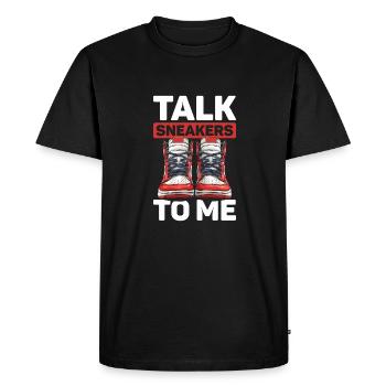 Baskets - T-shirt Premium bio Homme - noir - Devant - Nico (187cm)