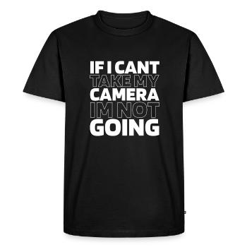 Photographe Appareil photo de photographie - T-shirt Premium bio Homme - noir - Devant - Nico (187cm)