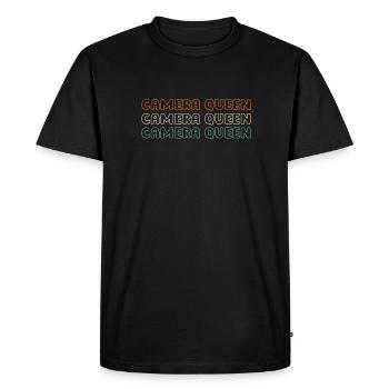 Photographe Appareil photo de photographie - T-shirt Premium bio Homme - noir - Devant - Nico (187cm)