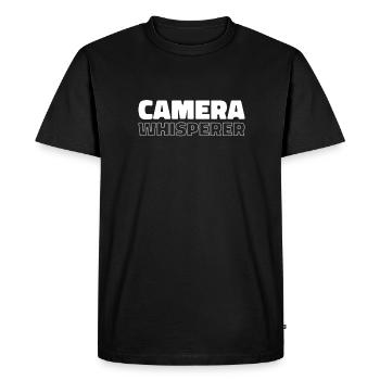 Photographe Appareil photo de photographie - T-shirt Premium bio Homme - noir - Devant - Nico (187cm)