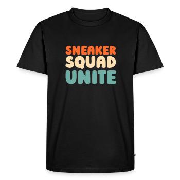 Sneakers - Men's Premium Organic T-Shirt - black - Front - Nico (187cm)