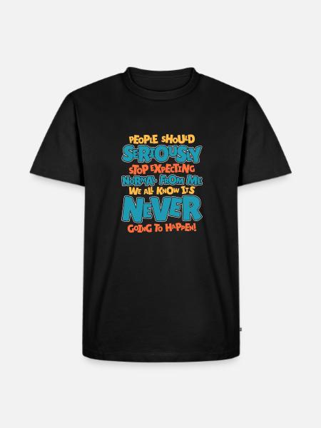 Black humor - Men's Premium Organic T-Shirt - black