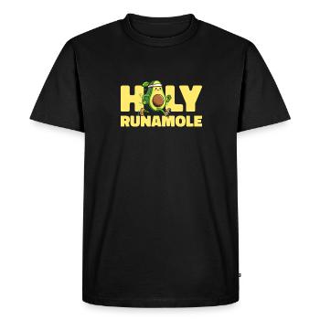 Ultramarathon Avocat Sacré Runamole - T-shirt Premium bio Homme - noir - Devant - Nico (187cm)