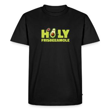 Frisbee Avocat Holy Frisbeeamole - T-shirt Premium bio Homme - noir - Devant - Nico (187cm)