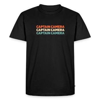 Photographer Photography Camera - Men's Premium Organic T-Shirt - black - Front - Nico (187cm)