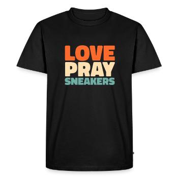 Baskets Christian - T-shirt Premium bio Homme - noir - Devant - Nico (187cm)