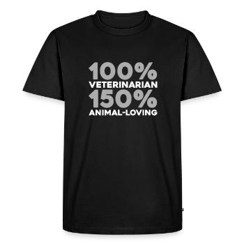 Veterinarian Veterinary - Men's Premium Organic T-Shirt - black - Front - Nico (187cm)