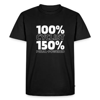 Rennrad Radsport Radsportler - Männer Premium Bio T-Shirt - Schwarz - Vorne - Nico (187cm)