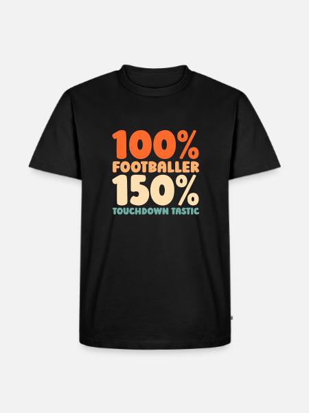 American football - Men's Premium Organic T-Shirt - black