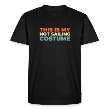 Sailing Sailor Sailboat Id Rather Be Sailing - Men's Premium Organic T-Shirt - black - Front - Nico (187cm)