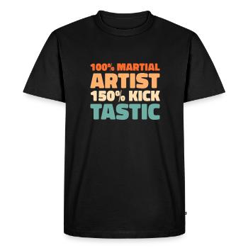 Karaté Kung Fu - T-shirt Premium bio Homme - noir - Devant - Nico (187cm)