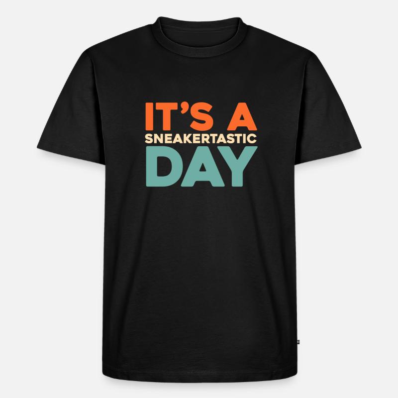 Sneakers - Männer Premium Bio T-Shirt - Schwarz