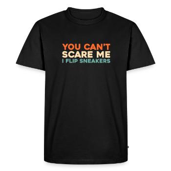 Sneakers You Cant Scare Me - Men's Premium Organic T-Shirt - black - Front - Nico (187cm)