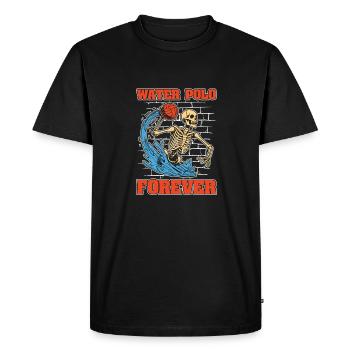 Water-polo Water-polo Skeleton - T-shirt Premium bio Homme - noir - Devant - Nico (187cm)