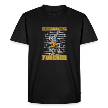 Breakdance Breakdancer Breakdancing Skeleton - Men's Premium Organic T-Shirt - black - Front - Nico (187cm)