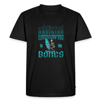 Windsurfing Windsurfers - Men's Premium Organic T-Shirt - black - Front - Nico (187cm)