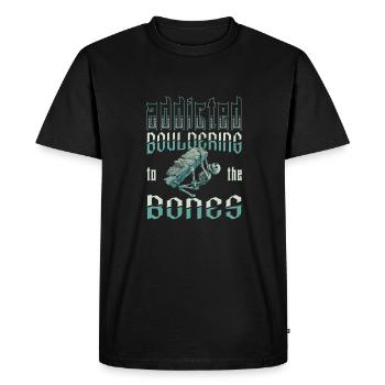 Bloc de bloc - T-shirt Premium bio Homme - noir - Devant - Nico (187cm)