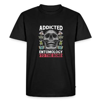Entomology Entomologist Insect Skull - Men's Premium Organic T-Shirt - black - Front - Nico (187cm)