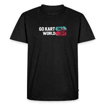Pilote de karting Go Kart Karting - T-shirt Premium bio Homme - noir - Devant - Nico (187cm)