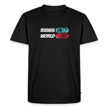 Breakdance Breakdancer Breakdancing - Men's Premium Organic T-Shirt - black - Front - Nico (187cm)