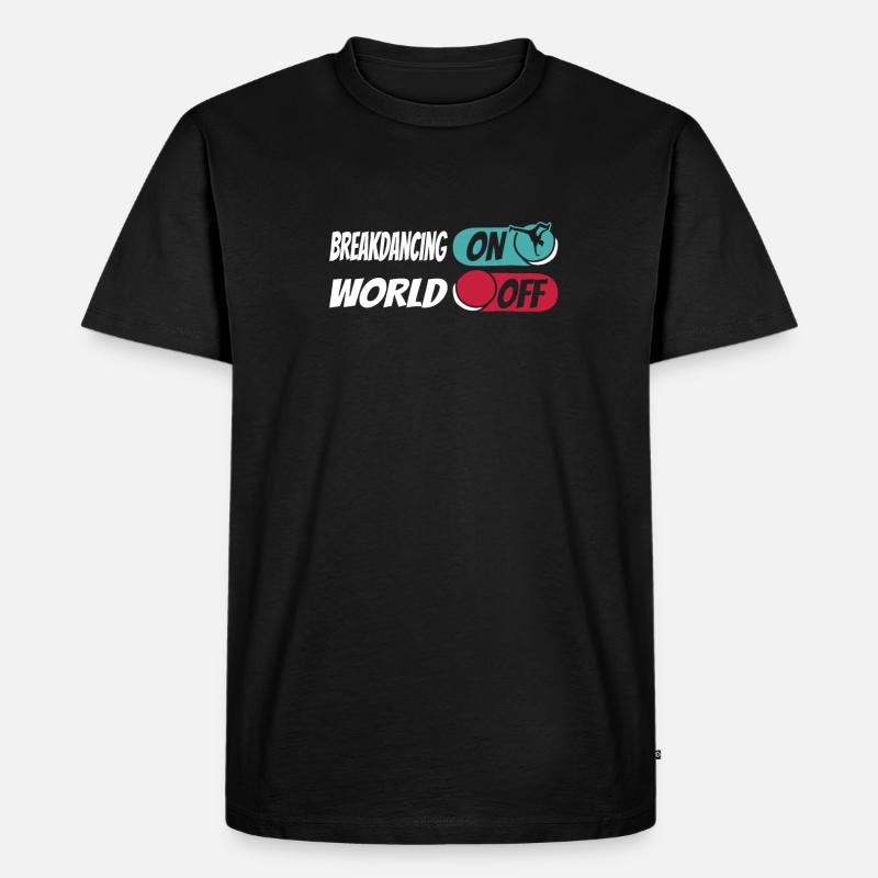 Breakdance Breakdancer Breakdancing - Männer Premium Bio T-Shirt - Schwarz