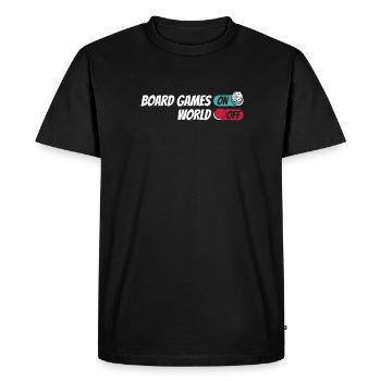 Jeu de société Jeu de société - T-shirt Premium bio Homme - noir - Devant - Nico (187cm)