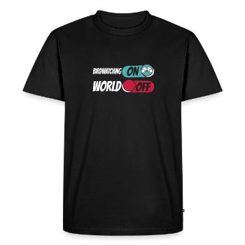 Vogelbeobachter Observation des oiseaux sur World Off - T-shirt Premium bio Homme - noir - Devant - Nico (187cm)