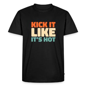 Baskets - T-shirt Premium bio Homme - noir - Devant - Nico (187cm)