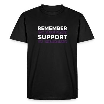 Alzheimer Soutien à la maladie d’Alzheimer - T-shirt Premium bio Homme - noir - Devant - Nico (187cm)