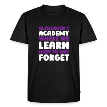 Alzheimer's - Men's Premium Organic T-Shirt - black - Front - Nico (187cm)