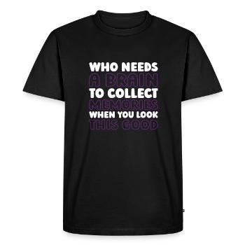 Alzheimer - T-shirt Premium bio Homme - noir - Devant - Nico (187cm)