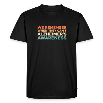 Alzheimer - T-shirt Premium bio Homme - noir - Devant - Nico (187cm)