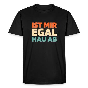 Humour noir - T-shirt Premium bio Homme - noir - Devant - Nico (187cm)