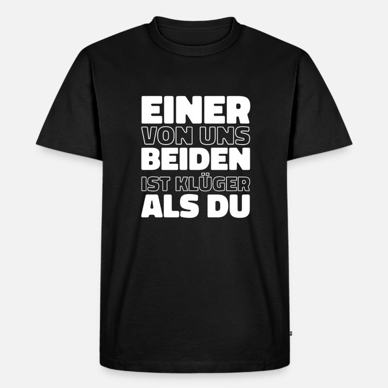 Schwarzer Humor - Männer Premium Bio T-Shirt - Schwarz